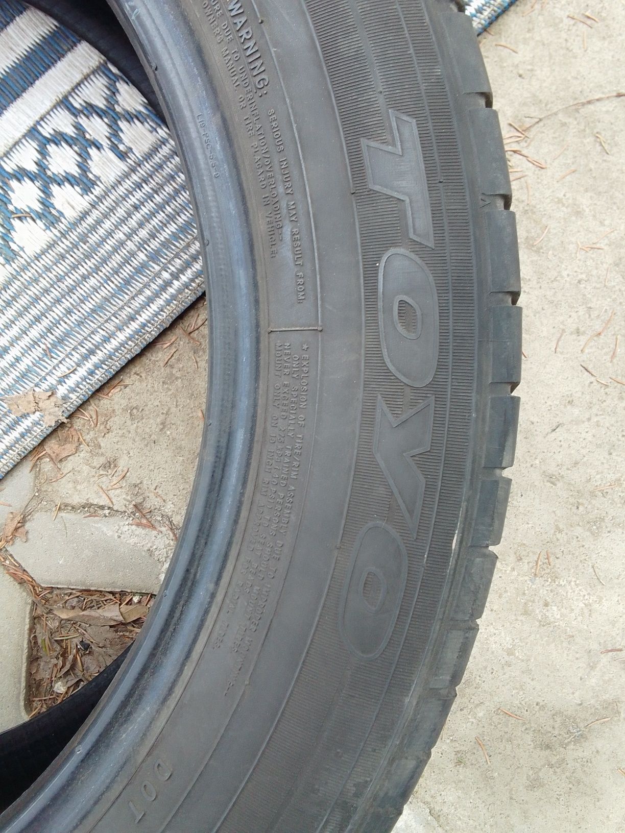 Cena za 4 Opony letnie 225/55r19 TOYO 6mm