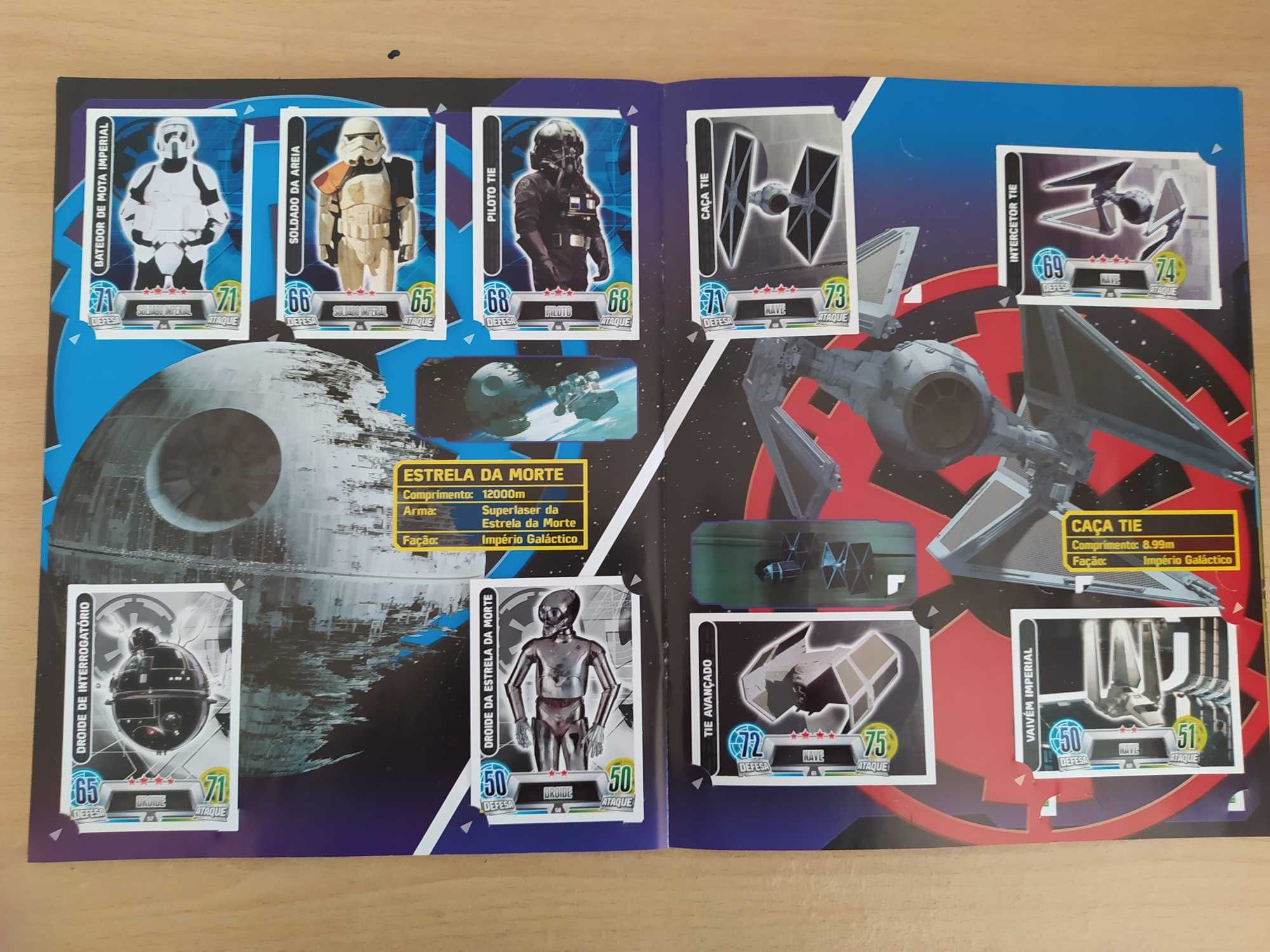 Caderneta COMPLETA Star Wars Force Attax