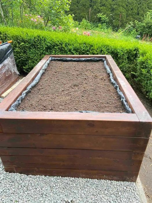 ГРЯДКИ ТОП №1  тільки під замовлення! Брус масив 100 мм Висота 700 мм!