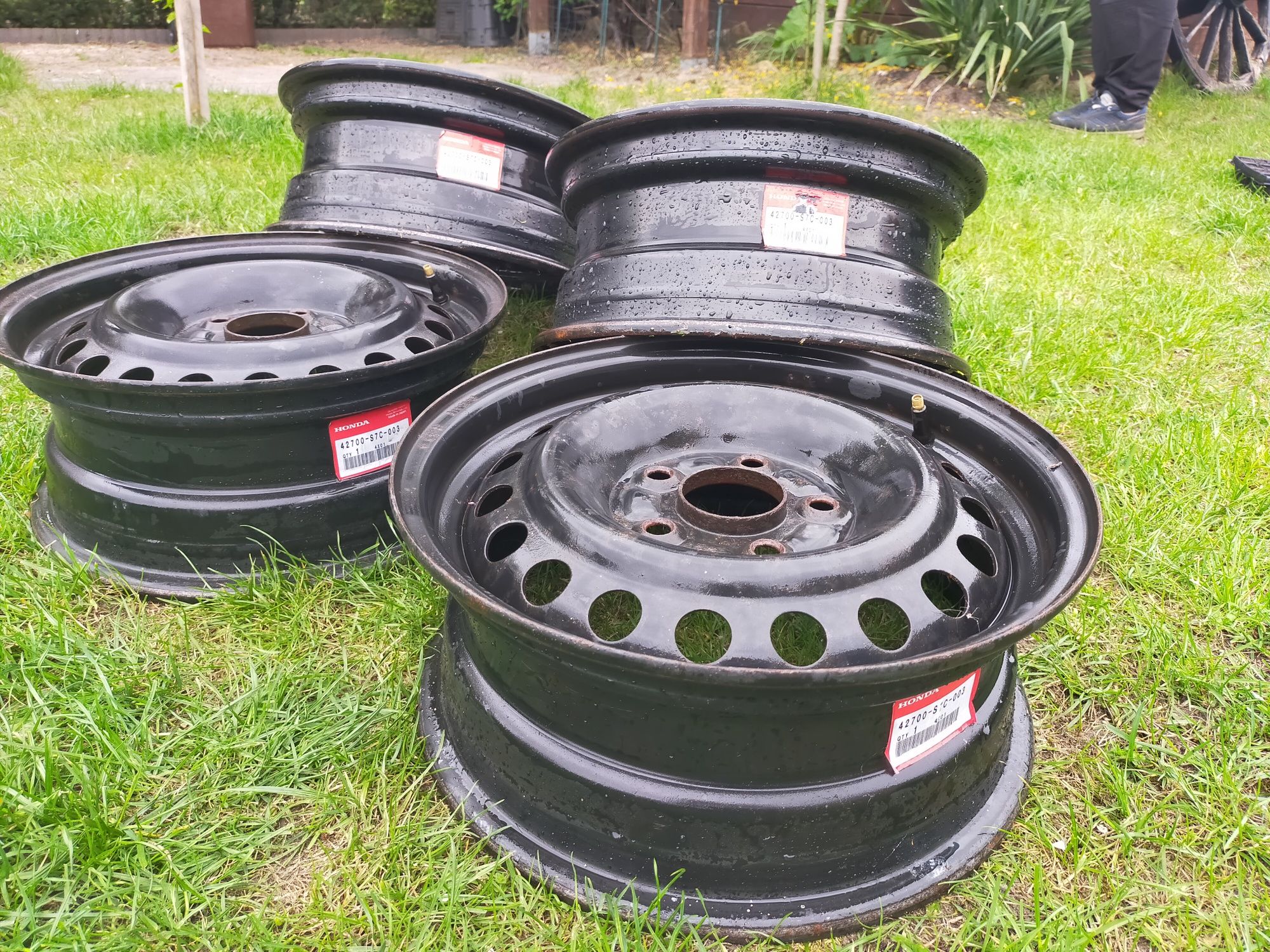 Oryginalne felgi stalowe 5 x 114.3 do Honda 15 cali - zestaw 4 szt