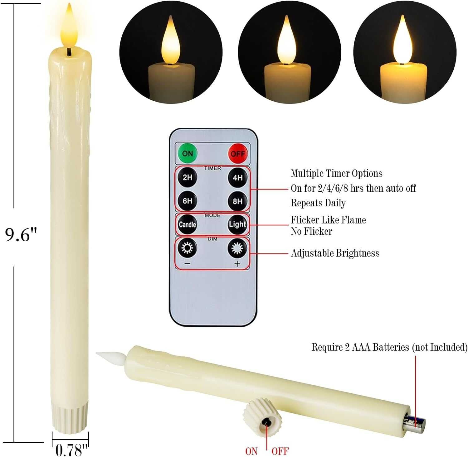 Nowe świeczki LED / pływające / wiszące / 8szt / pilot / świeca !6552!