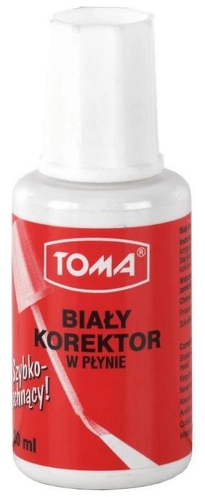 Korektor w płynie 20ml pędzel (10szt) TOMA TOMA pudełko,145x79 mm