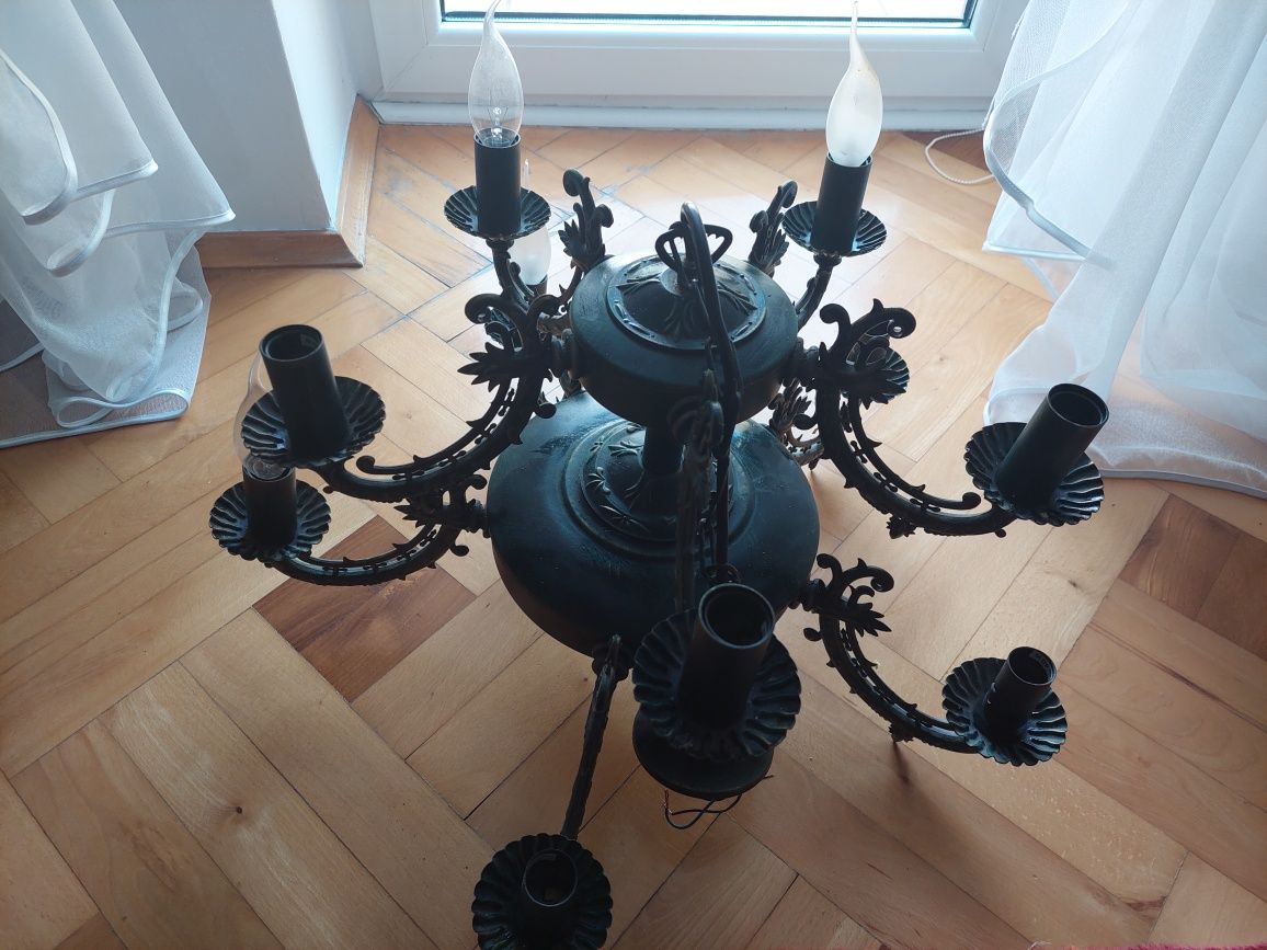 Elegancki stylowy Żyrandol 10 żarówek