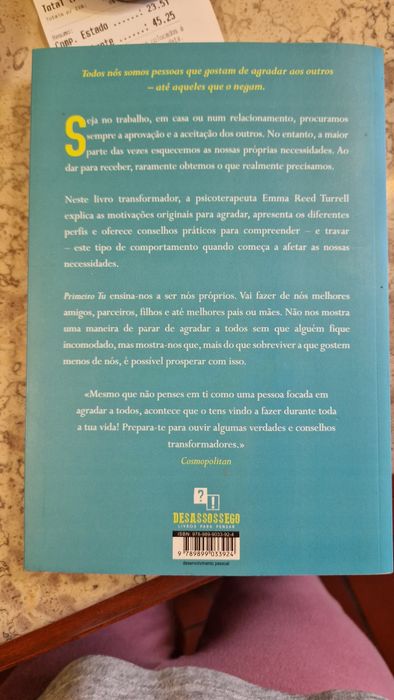 Livro "Primeiro tu", de Emma Reed Turrell