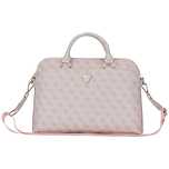 Torba Guess 4G Zipper Pocket Triangle Logo na laptopa 15" - różowa