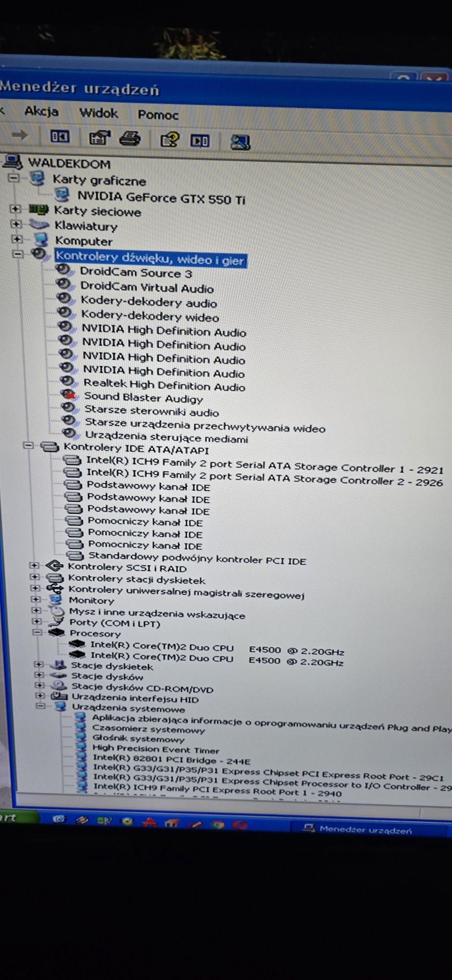Komputer stacjonarny intel core 2 duo 2,20 2,20