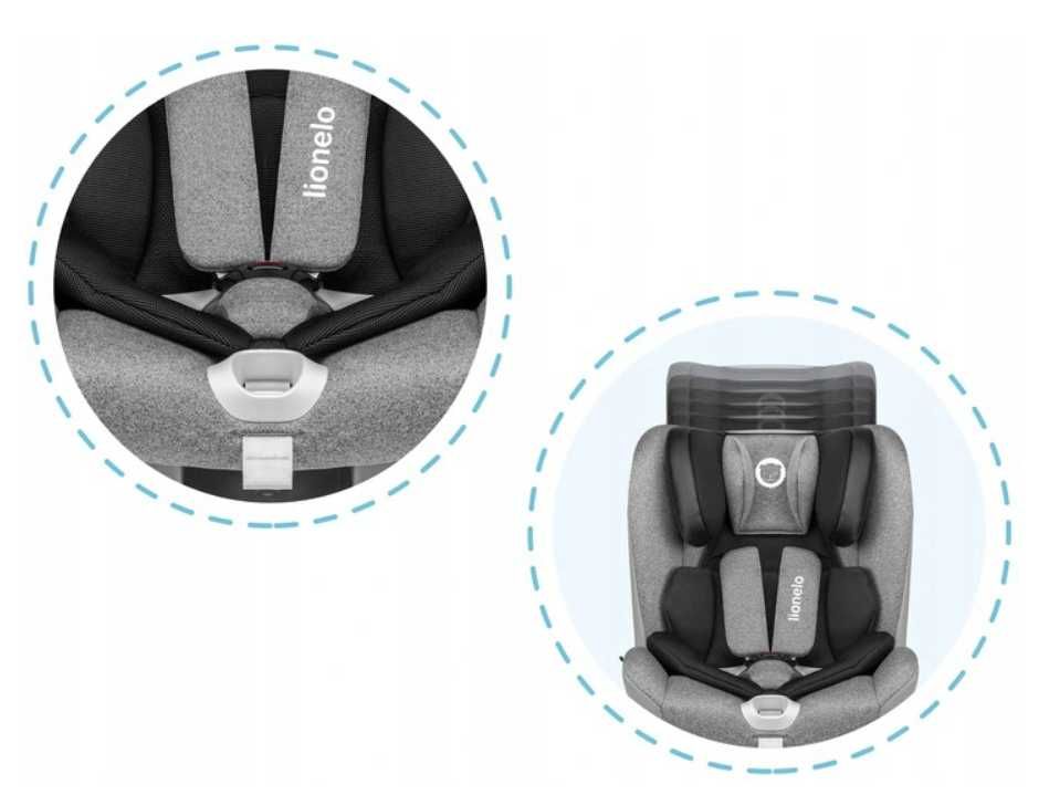 NOWY Fotelik samochodowy Lionelo OLIVER Isofix lub pasy 9-36 kg