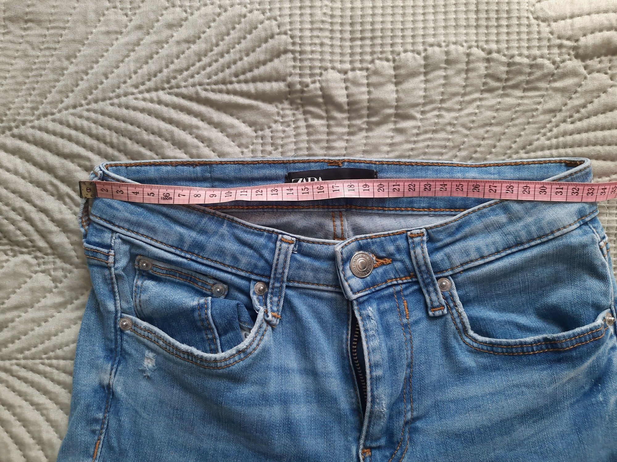 Spodnie jeansowe dżinsowe skinny Zara 36 S