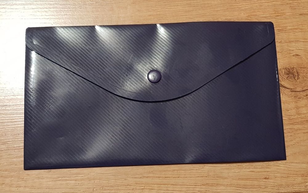 Teczka na dokumenty rachunki plastikowa