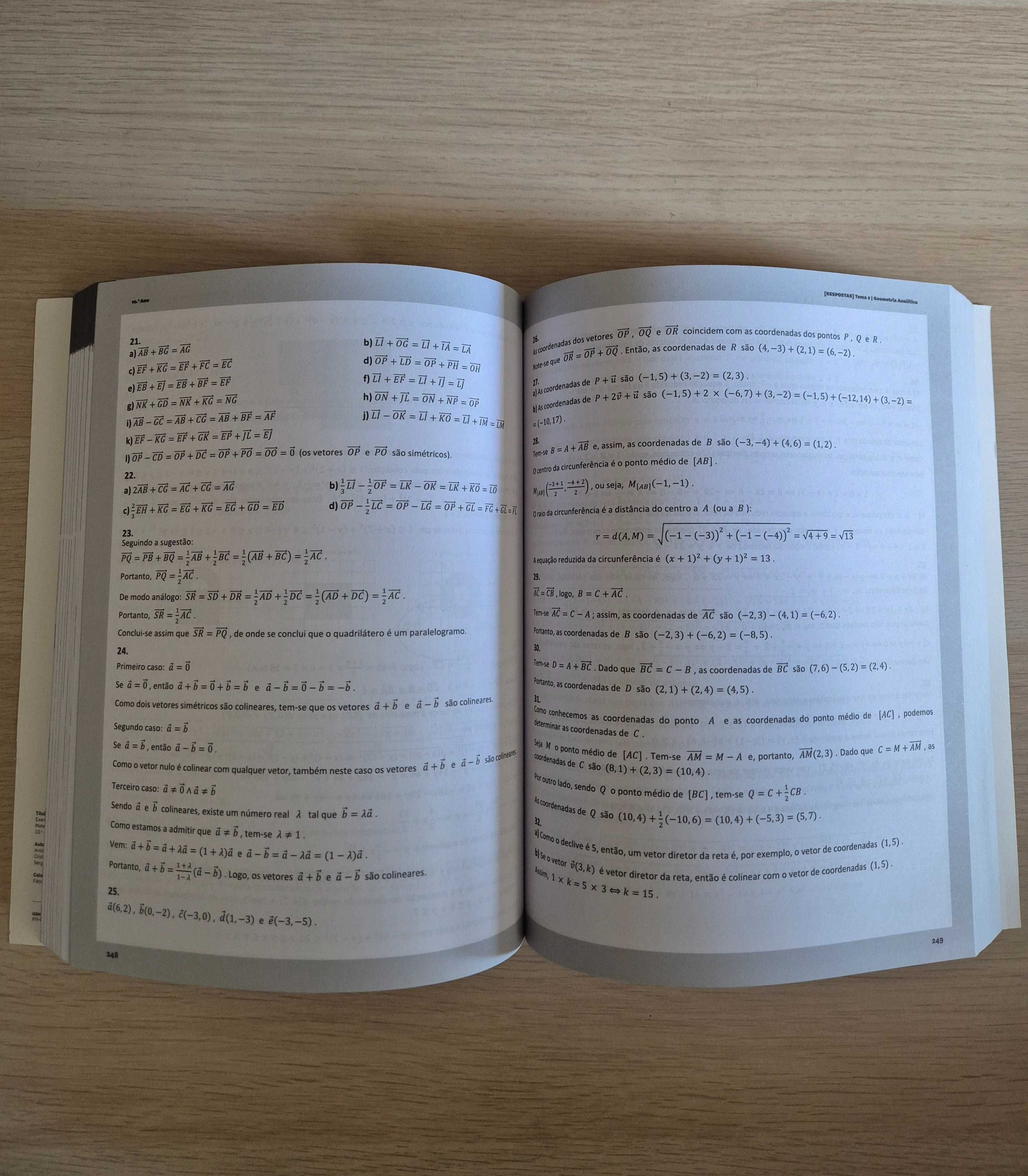 Livro de exercícios de matemática A