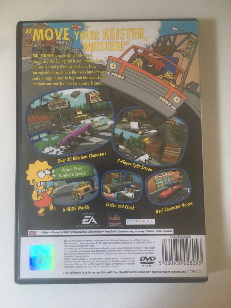 PS2 - The Simpsons Road Rage