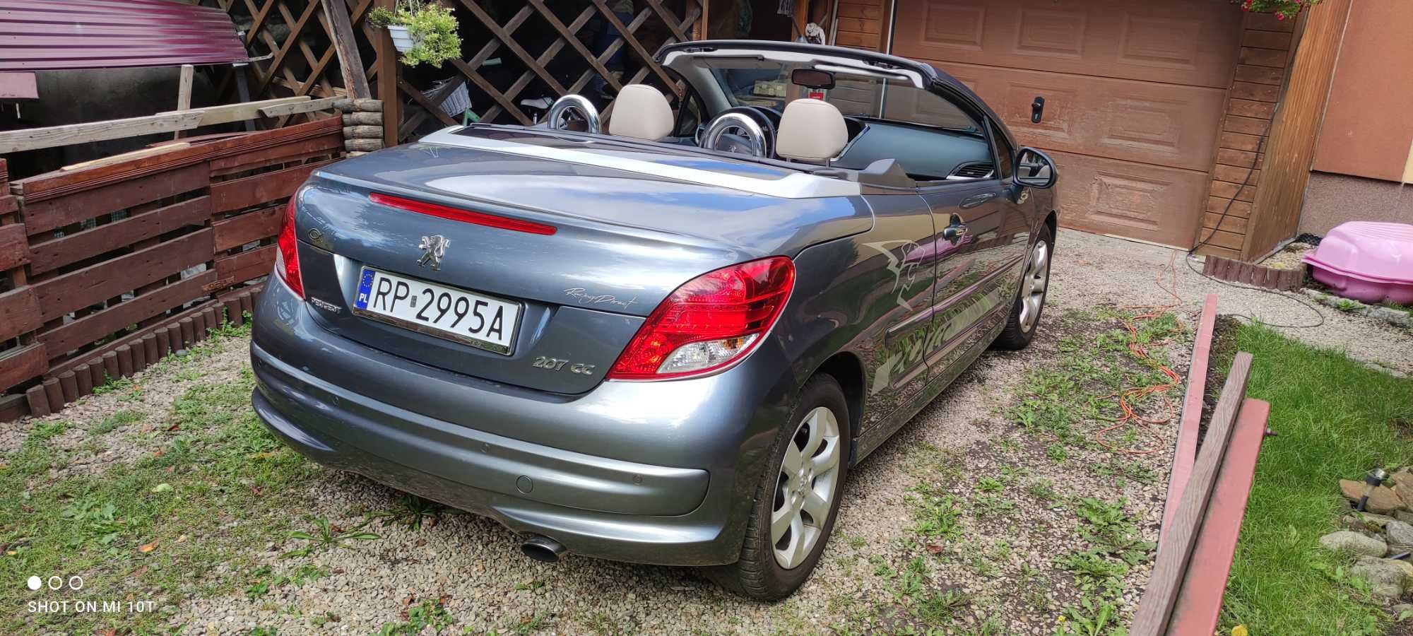 Peugeot 207CC po Lifcie w cabrio, -opłaty do 2026r.