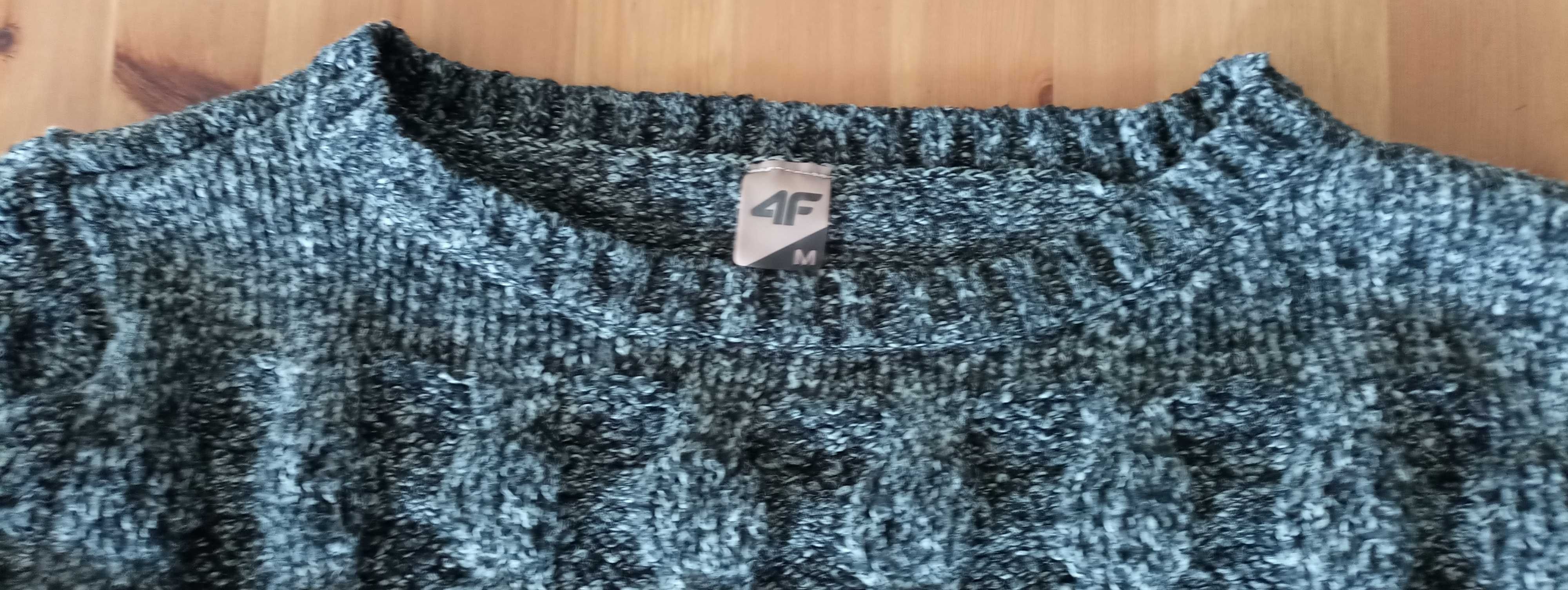 Sweter damski 4F - ciemny szary melanż roz. M