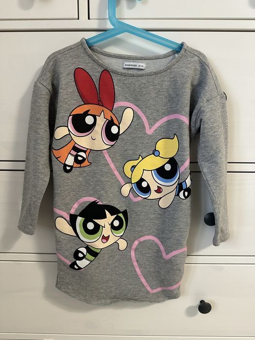 Szara dłuższa bluza / tunika Reserved 122 Atomówki