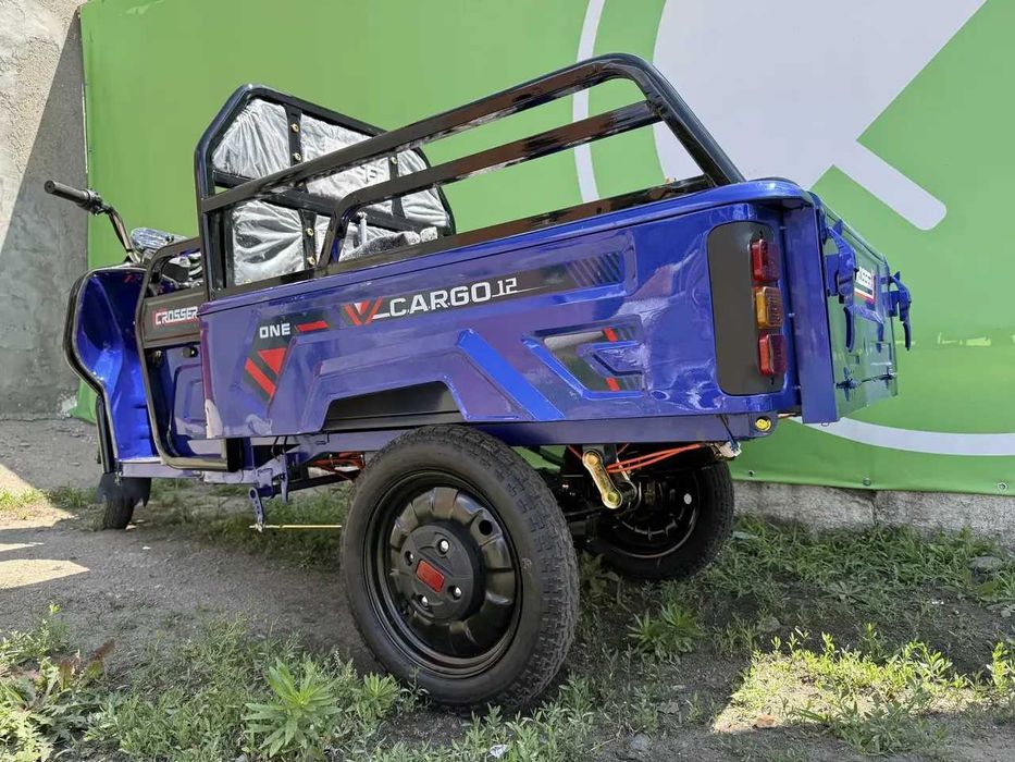Грузовой трехколесный электро скутер Crosser Cargo 10 800 W/32Ah TR5