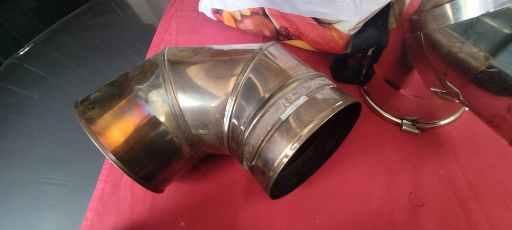 Acessórios inox  recuperador calor