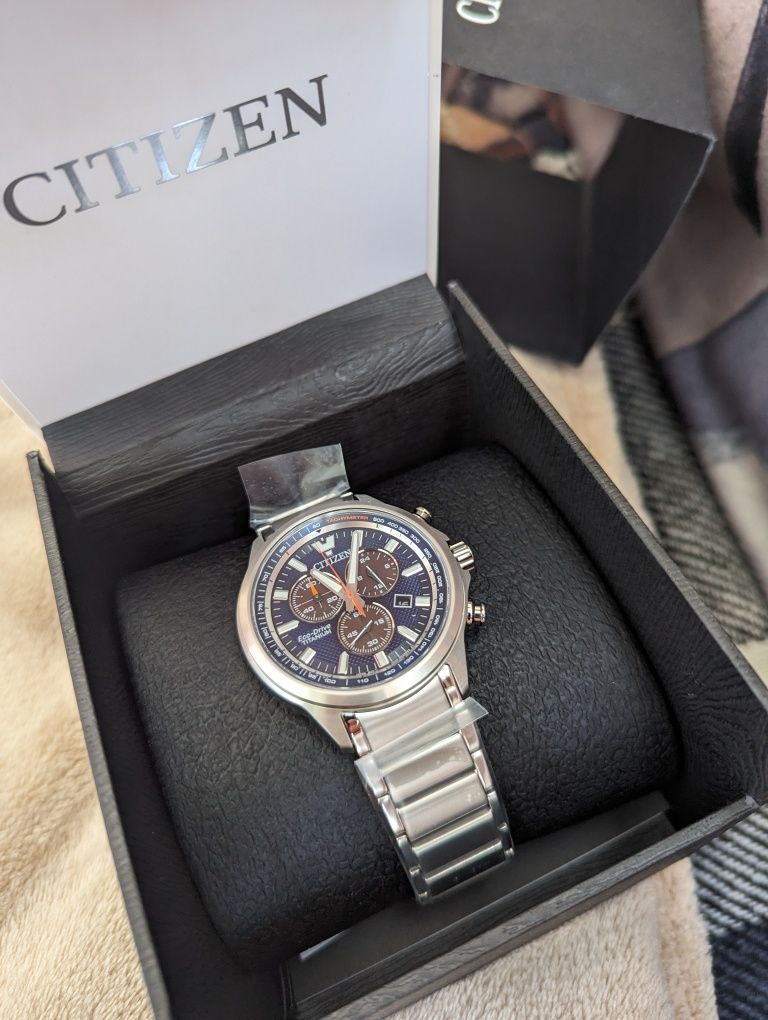 Хронограф Citizen AT2471-58L Titanium Sapphire crystal Eco-Drive 42mm