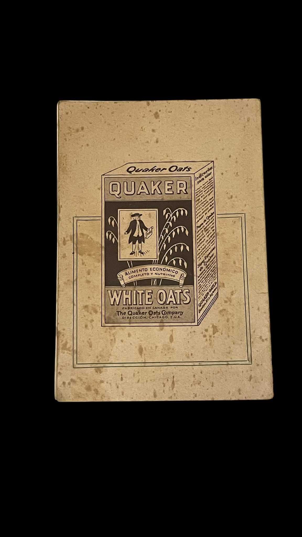 " Quaker Oats 1930 " - Poeta Fernando Pessoa -> RARIDADE