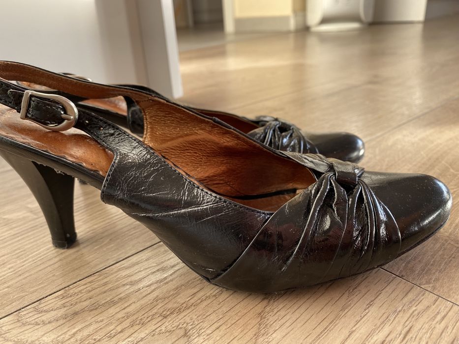 Buty na obcasie bez pięty