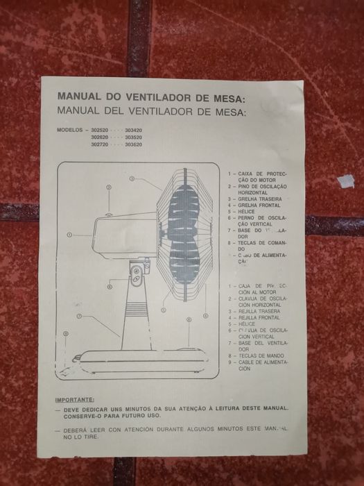 Ventilador / Ventoinha Somar Vintage Raro na caixa