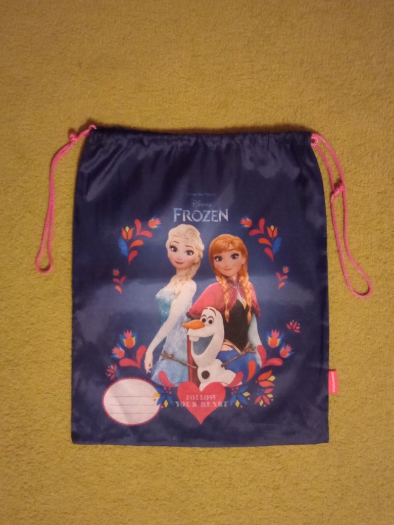 Plecak worek na buty piórnik teczka z uchwytem kraina lodu frozen