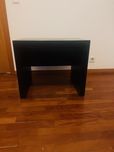 Mesa de cabeceira preta madeira 60x45x50
