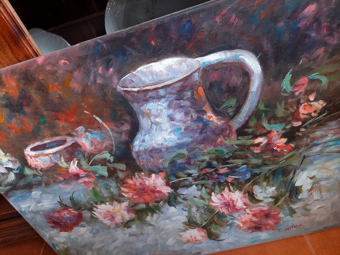 Tela pintada a óleo registada