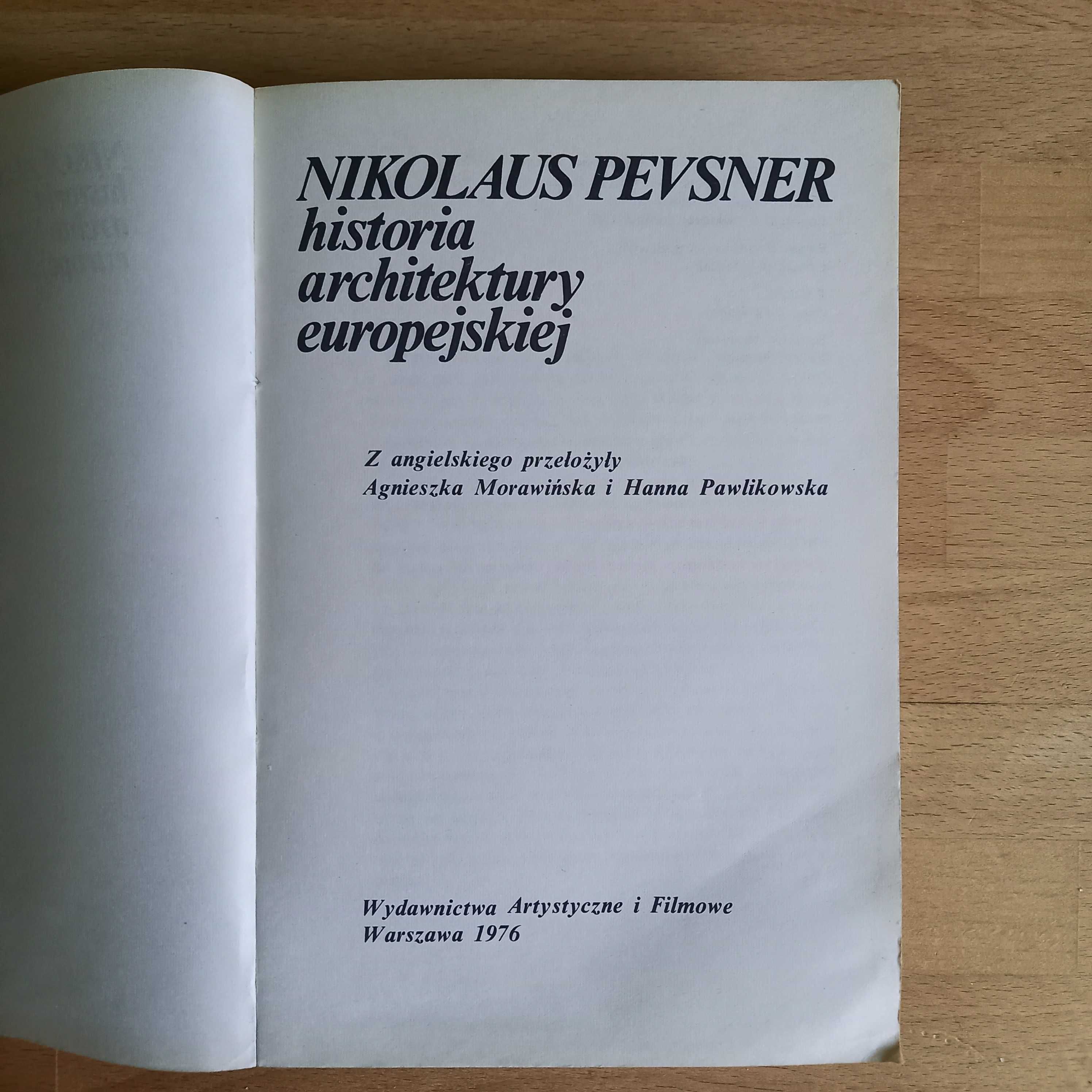 Historia architektury europejskiej Nikolaus Pevsner