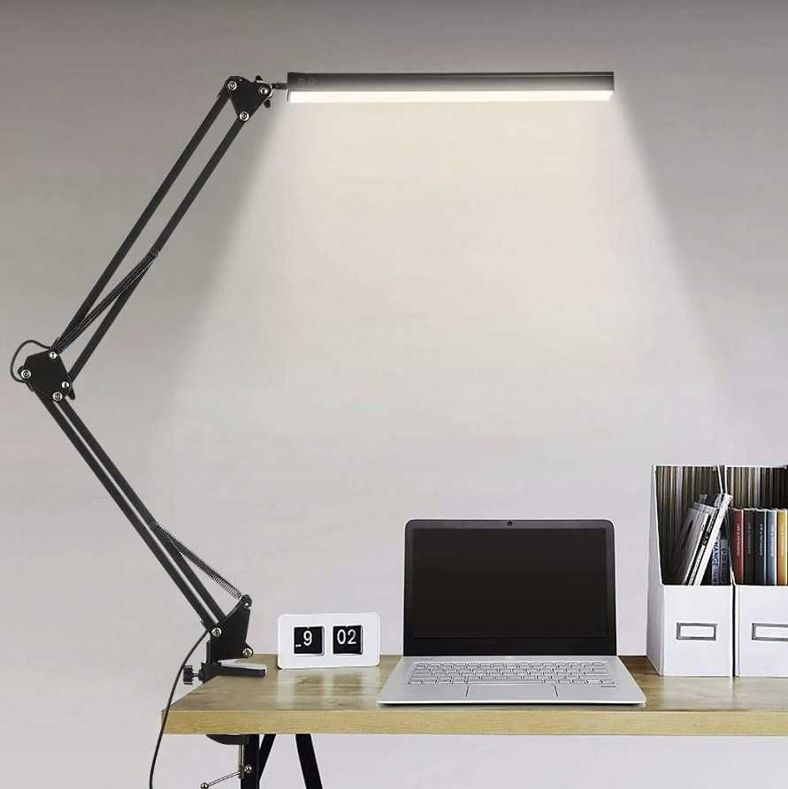 Lampa Kreślarska 2w1 biurkowa szkolna 5,6W na USB Lampka jasne światło