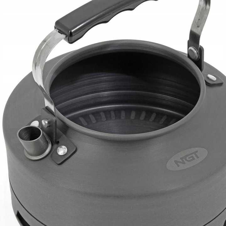 NGT Gun Metal Aluminium Kettle Fast Boil 1,1L