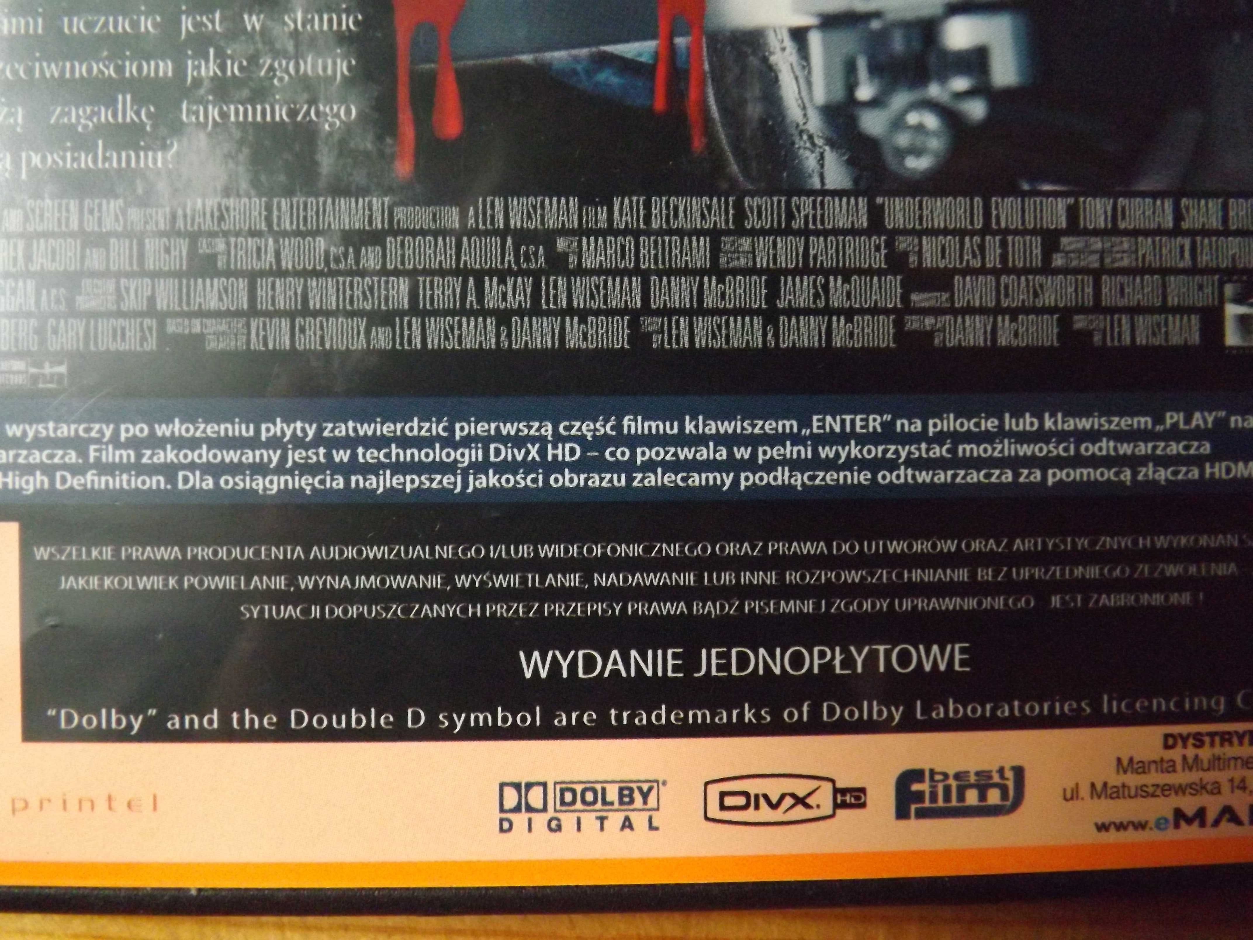 Underworld evolution  film HD nowa UNIKAT