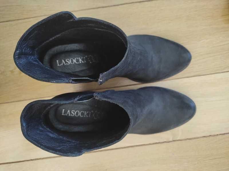 Czarne botki Lasocki roz. 39 NOWE