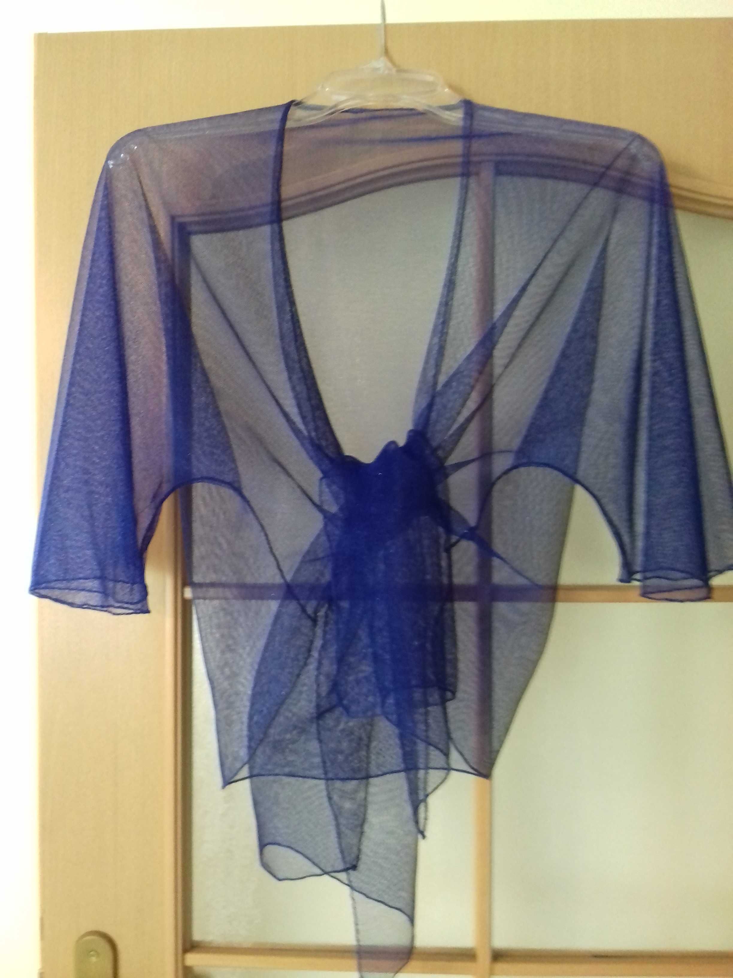 Sukienka kobaltowa z brokatem roz 36