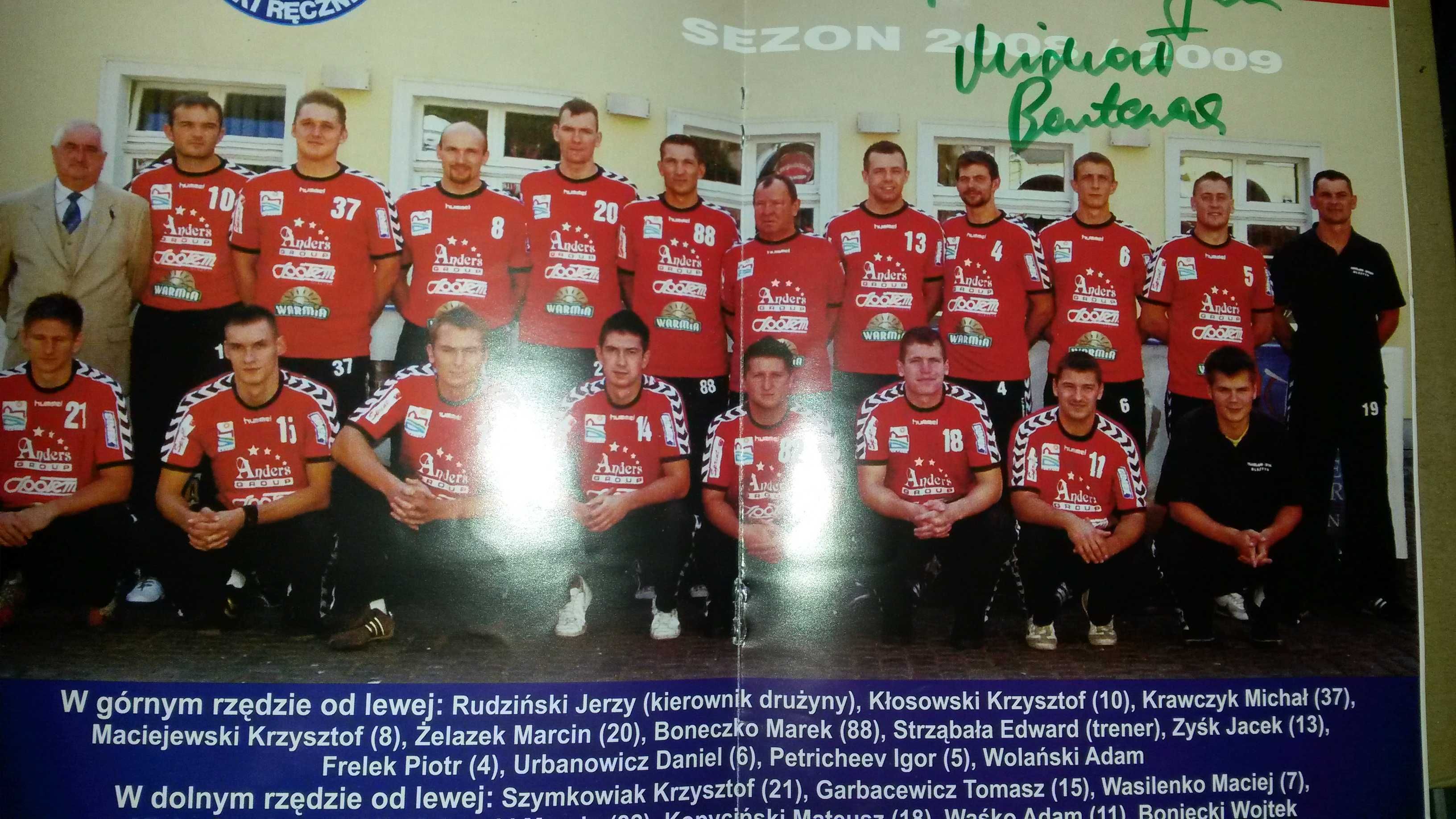 Broszura ulotka gazetka piłka ręczna Traveland Społem Olsztyn 2008