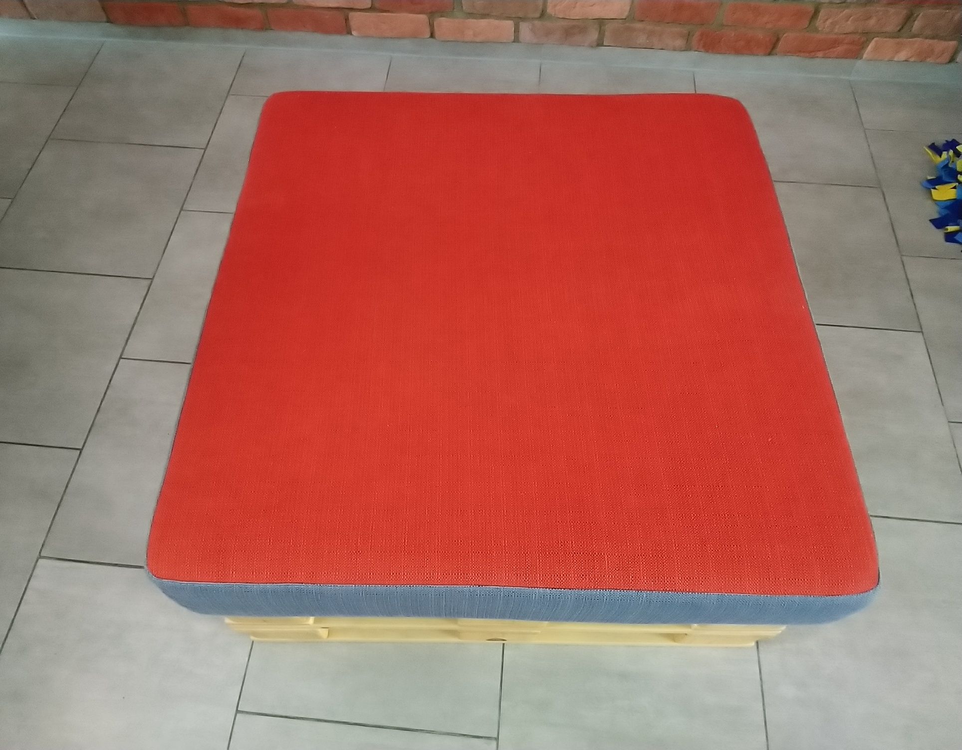 Kostka pufa siedzisko 80x80x43 meble z palet. 2szt. Nowe