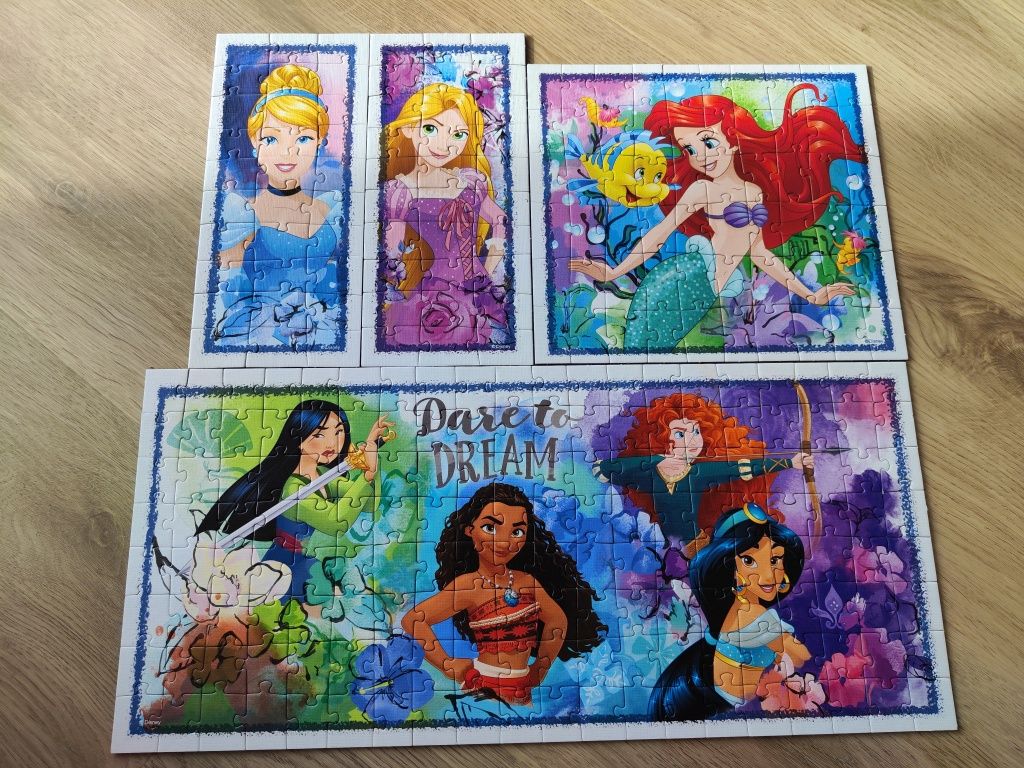 Puzzle Disney księżniczki - 3+1