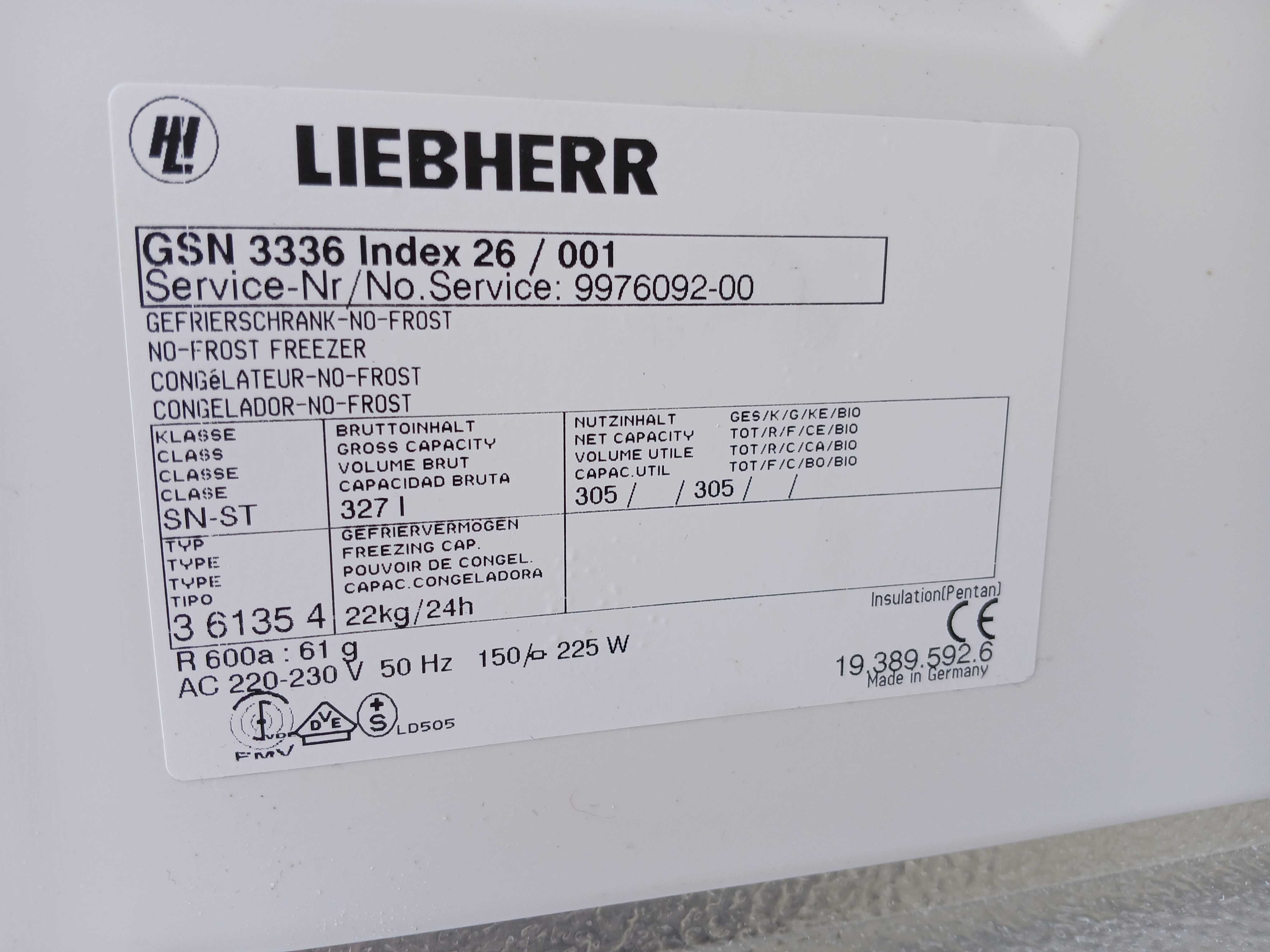 Zamrażarka Liebherr GSN 3336