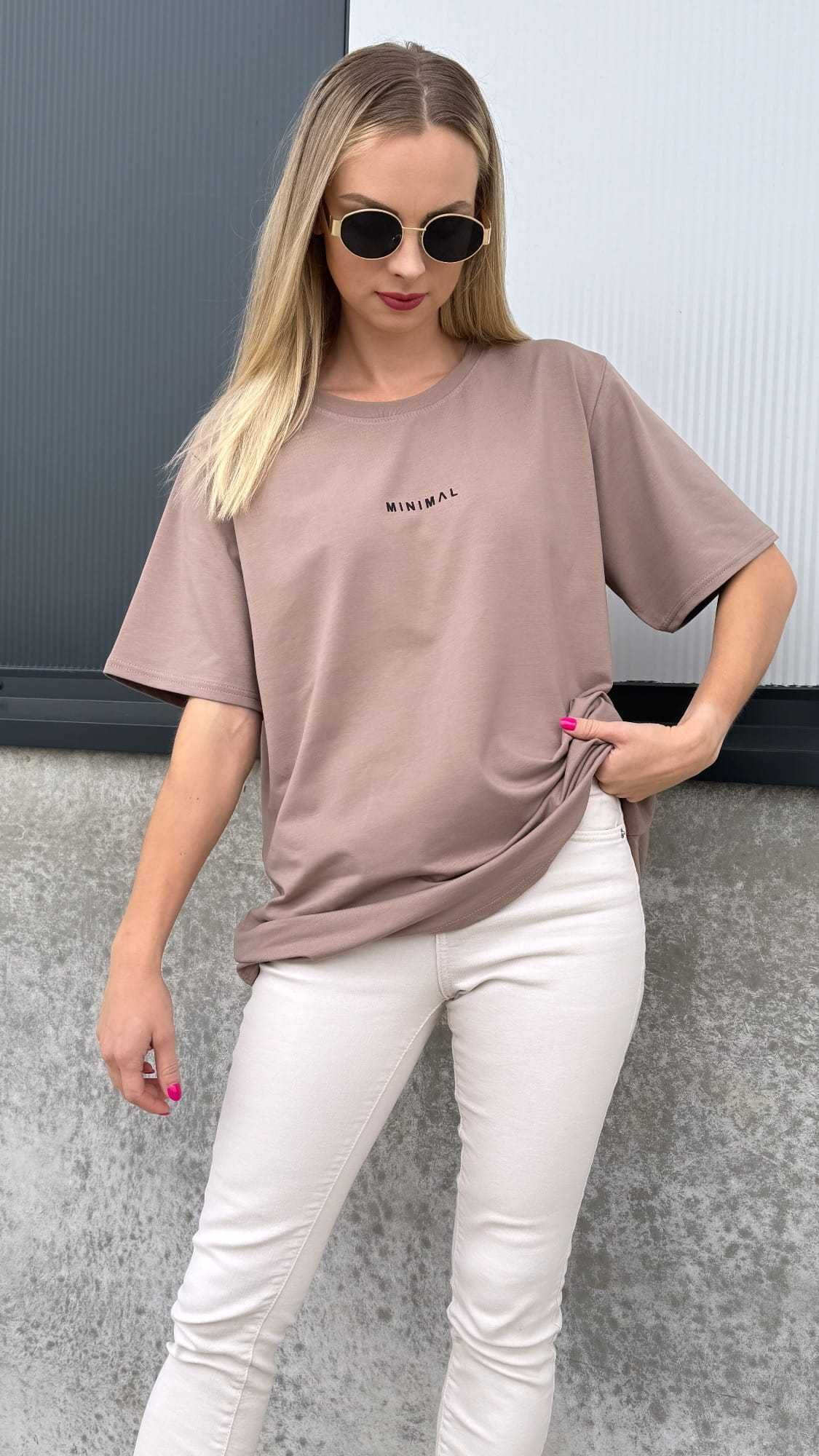 T-SHIRT damski MINIMAL Fango Oversize Uniwersalny Wys.24h