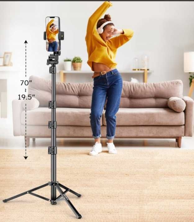 JOILCAN Statyw stojak do telefonu 177.8 cm z pilotem iOS / Android