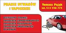 Pranie dywanów i tapicerek