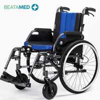Wózek inwalidzki aluminiowy lekki składany.