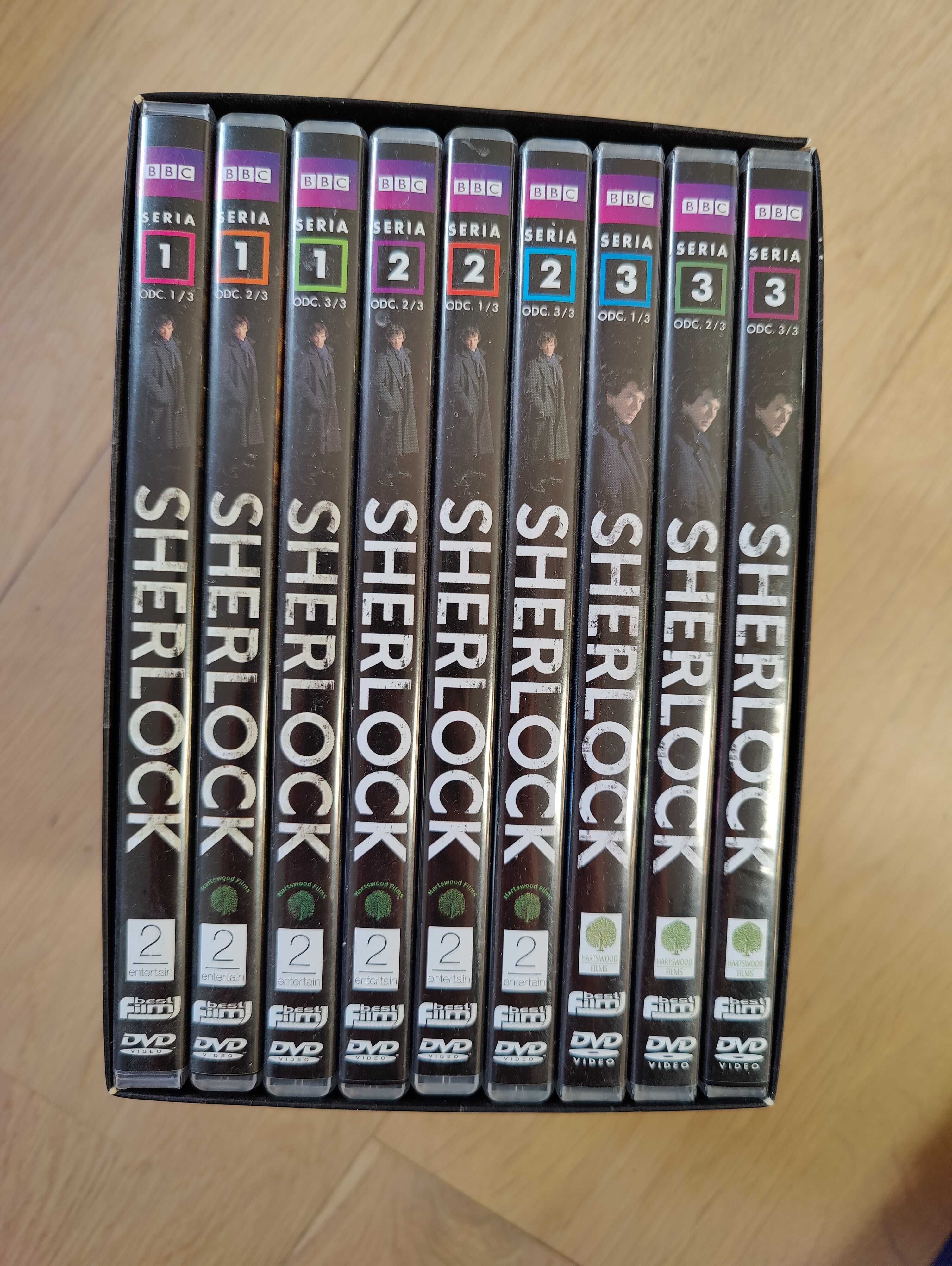 Sherlock DVD kolekcja, sezony 1-3 lektor PL
