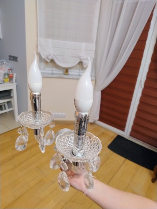 Lampa Kryształowa Kinkiet