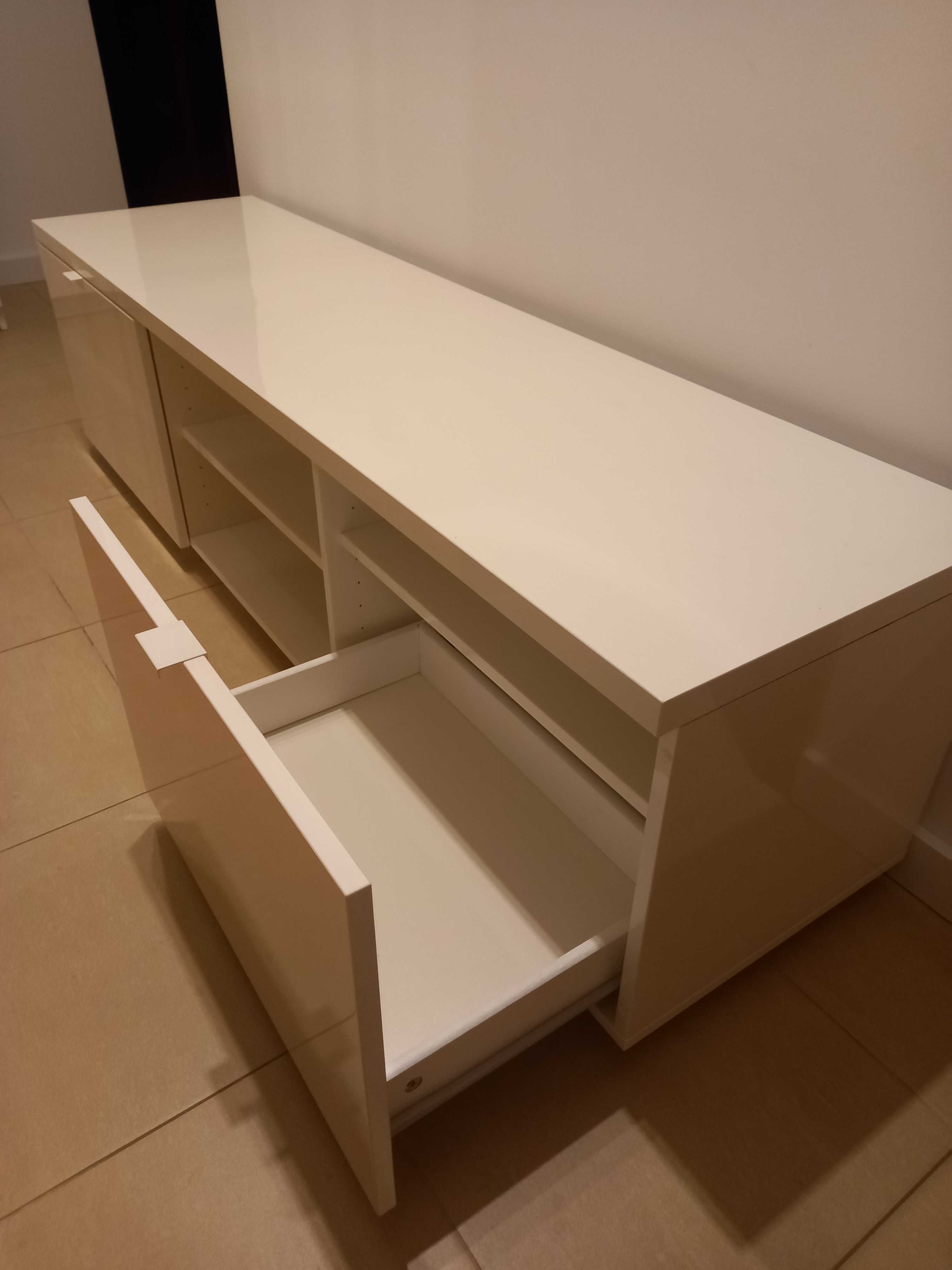 Szafka RTV Ikea bialy połysk