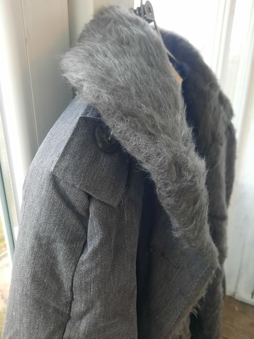 Віддам пальто темносіре жін осіннє 44р нове 92р плащівка з підкладкою
