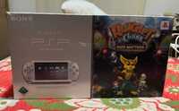 PSP 2000 Prata Completa na Caixa + Ratchet e Clank - excelente estado