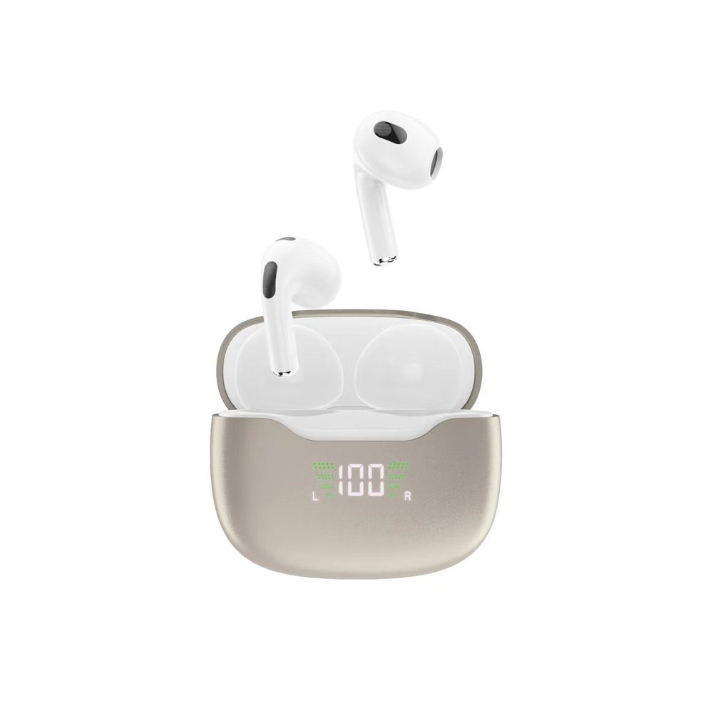 słuchawki bezprzewodowe bluetooth 5.1 tws u15n led białe
