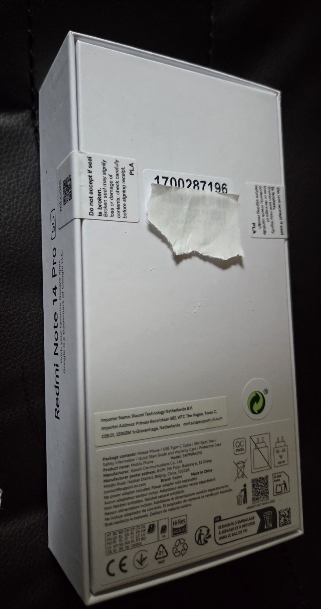 Xiaomi Redmi Note 14 Pro 5G 256GB ((Novo Enbalagem selada) C/ Garantia