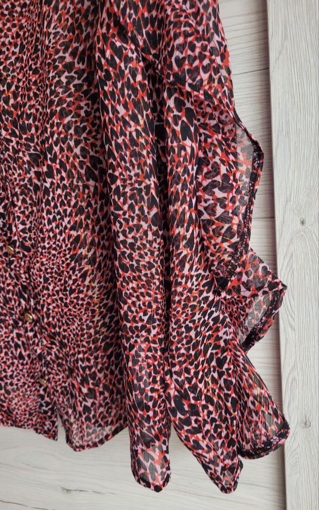 Śliczna koszula z falbankami w print XL Davida