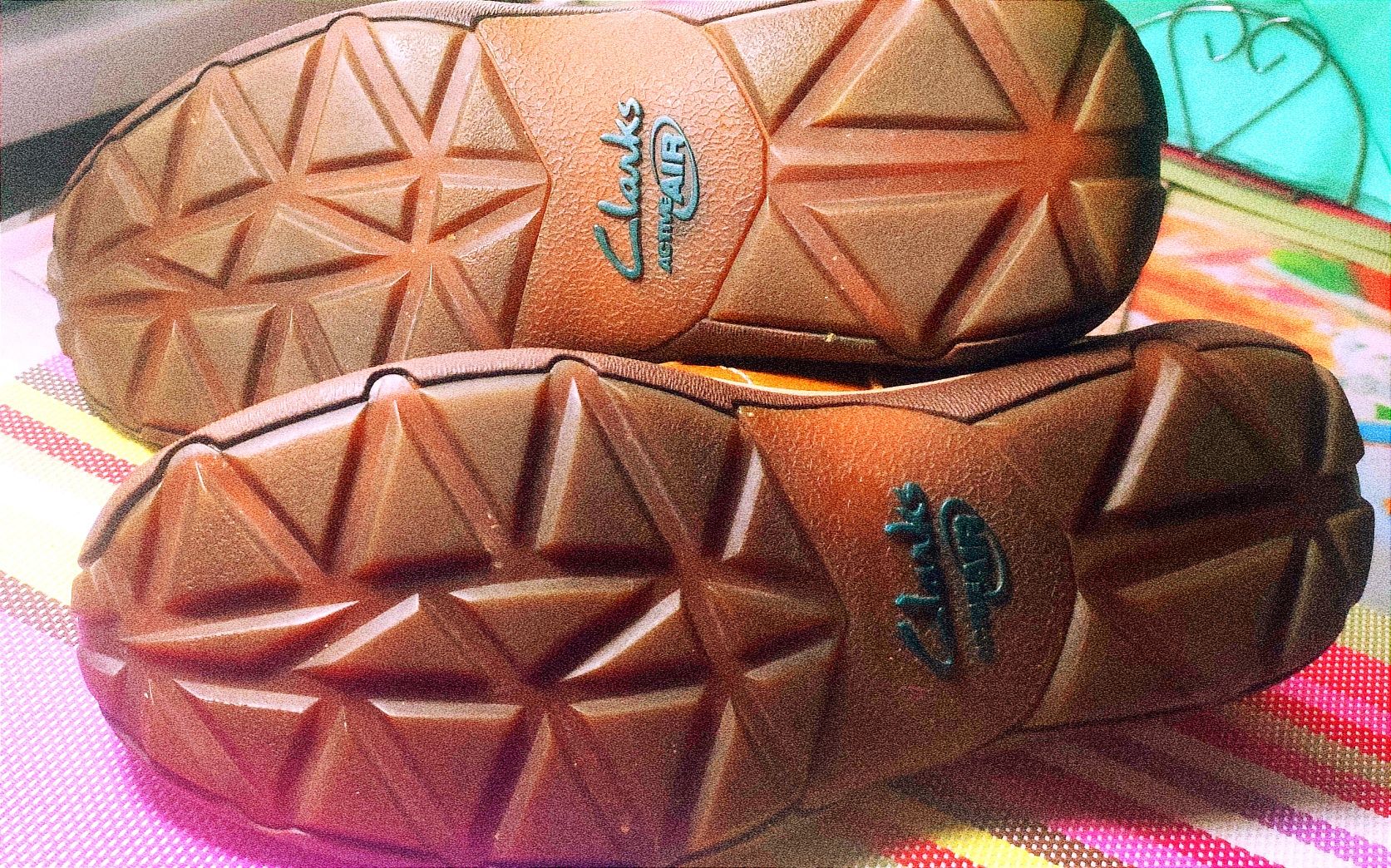 Туфлі чоловічі шкіряні коричневі Clarks Active Air (Розмір 43/27,5см,